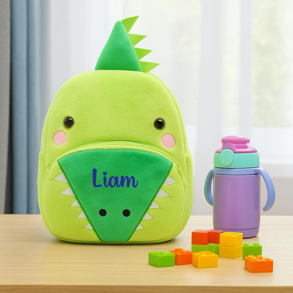 Personalized Cute Crocodile Animals Toddler Backpack
