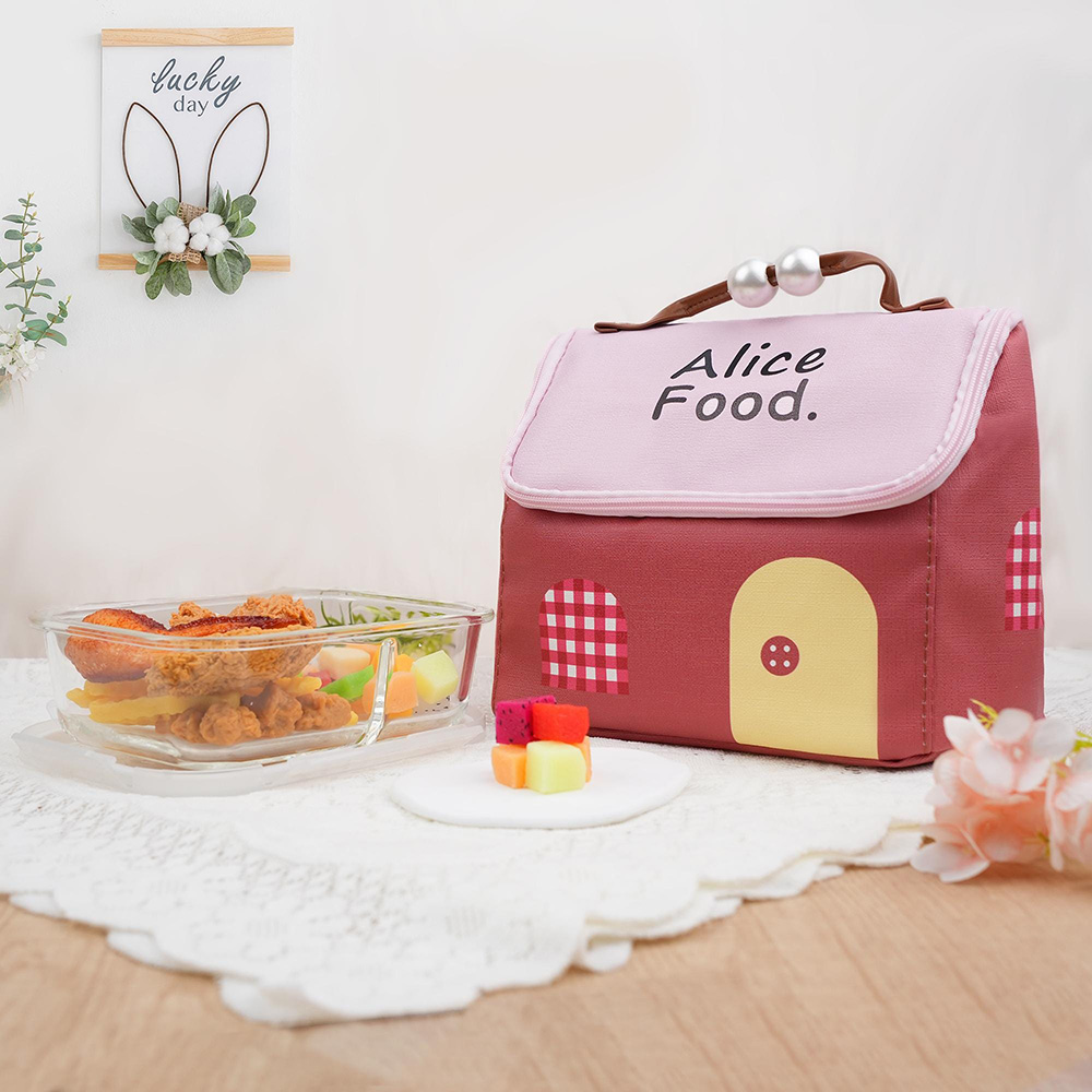 Personalized Cute House Shape Lunch Bag