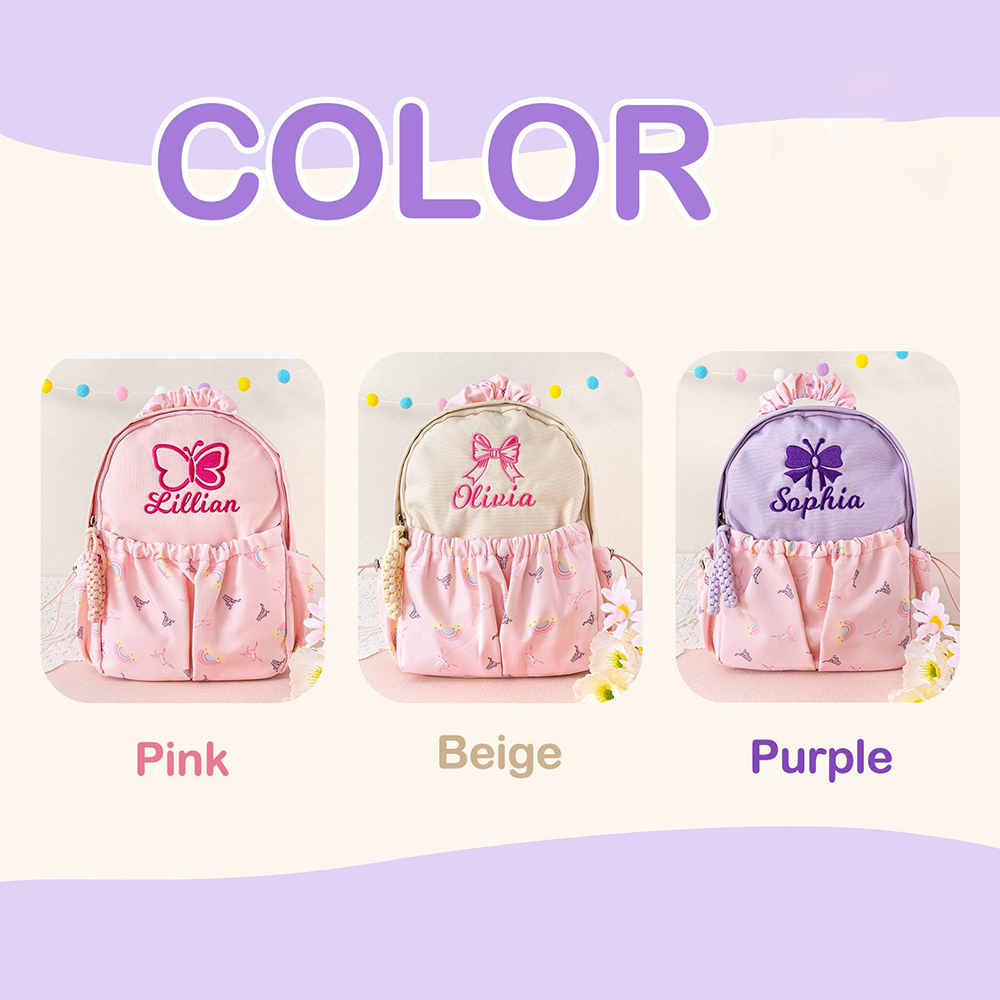 Personalized Embroidery Little Girls Dance Backpack