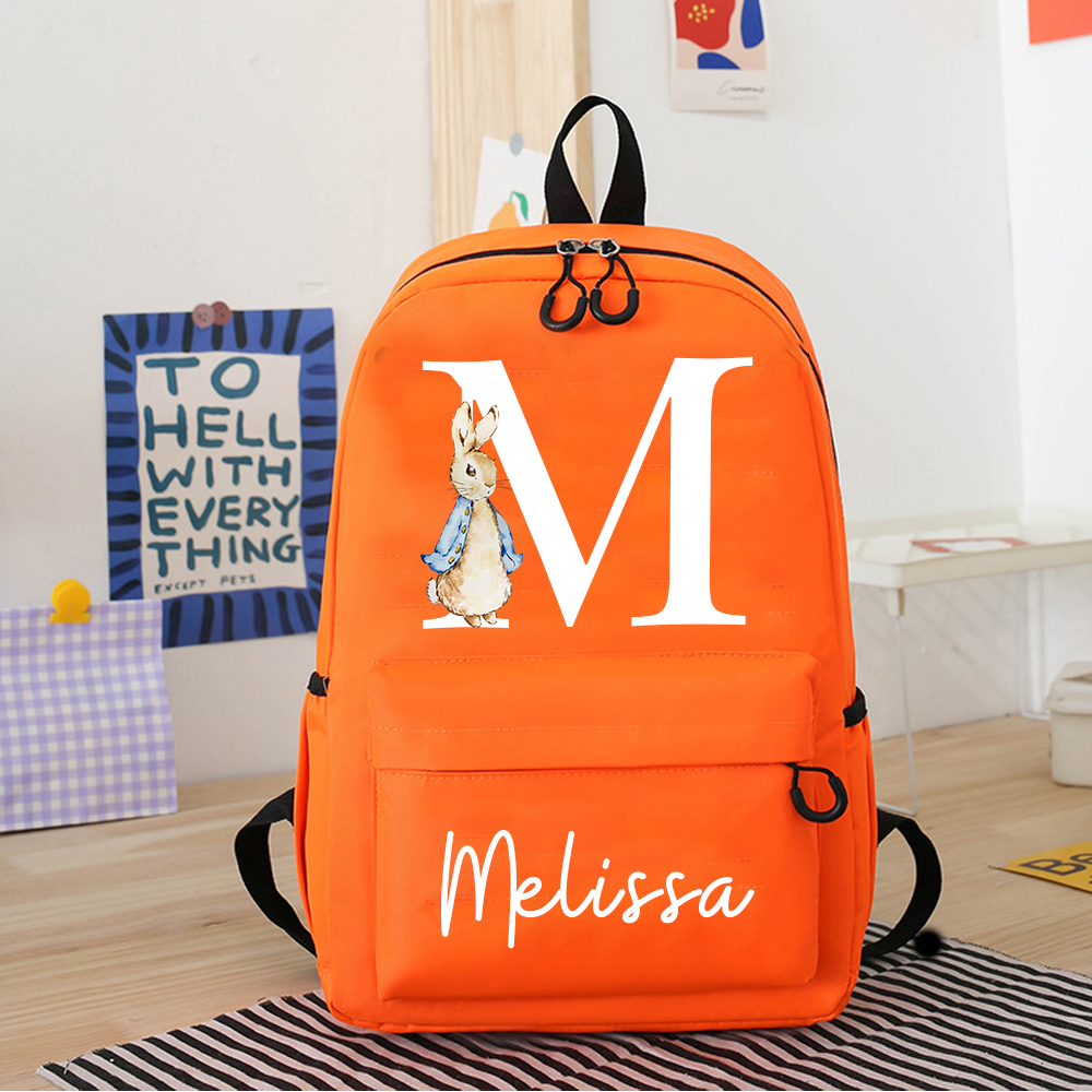 Personalized Color Easter Bunny Backpack