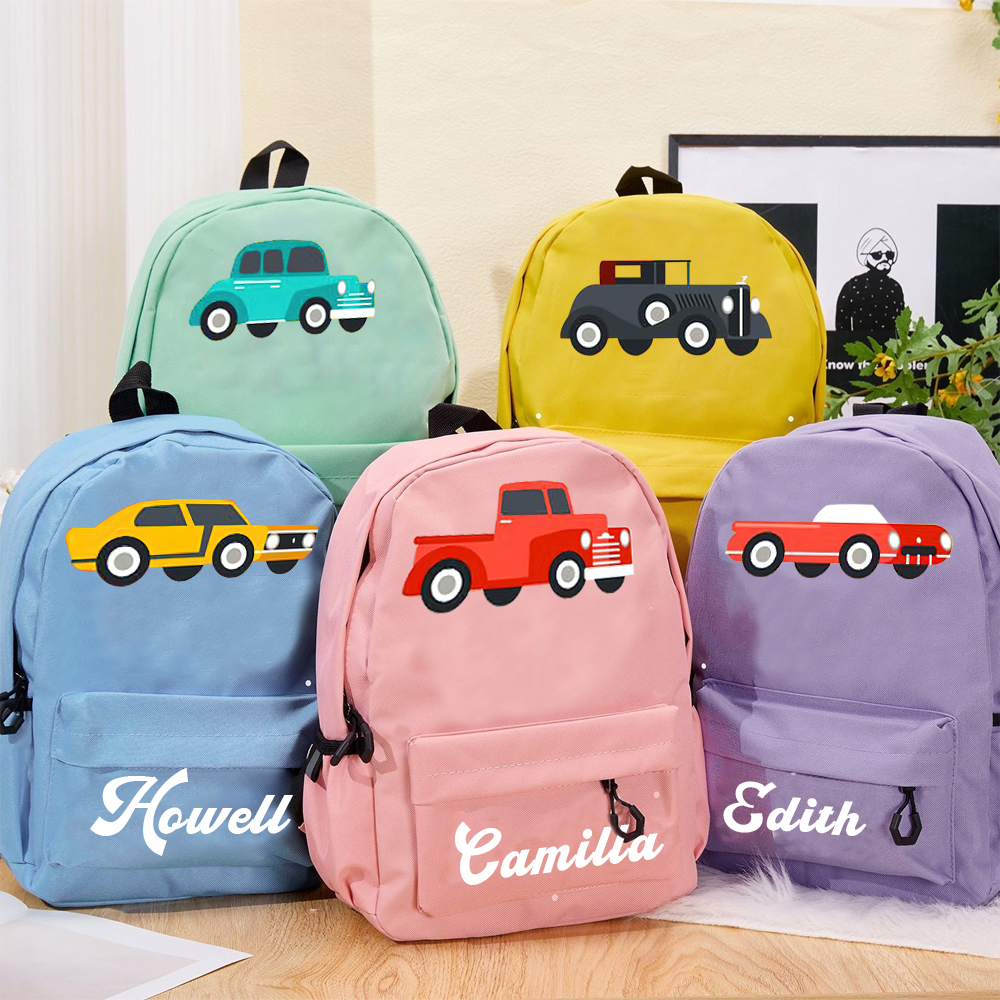 Personalized Color Truck Back to School Backpack