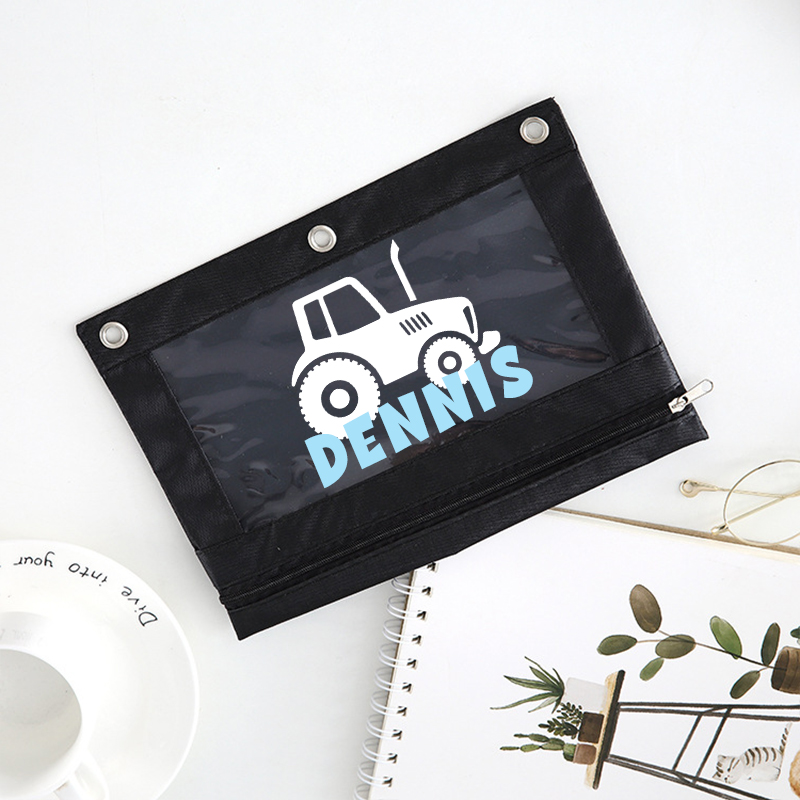 Personalized Original Canvas Zipper Kid Pencil Case