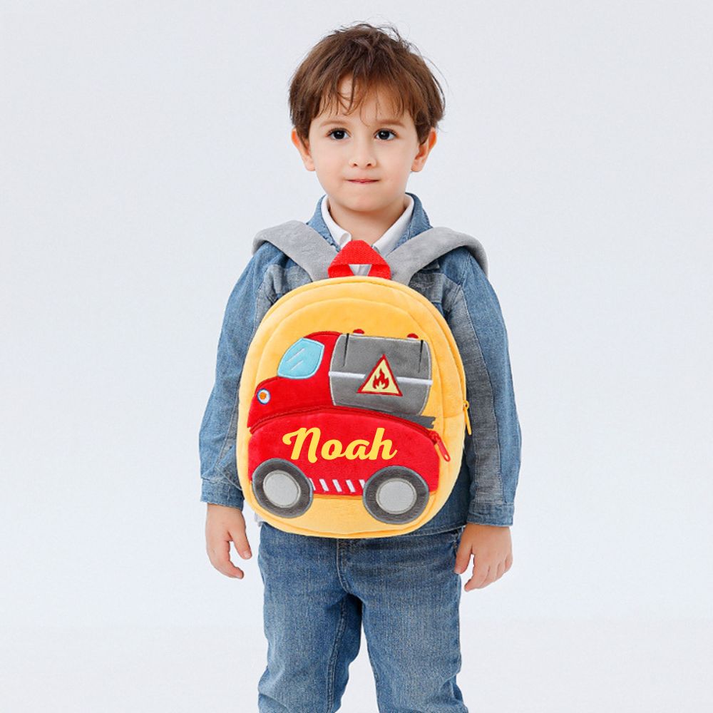 Personalized Kid's Engineering Vehicle series backpack | DGBag01