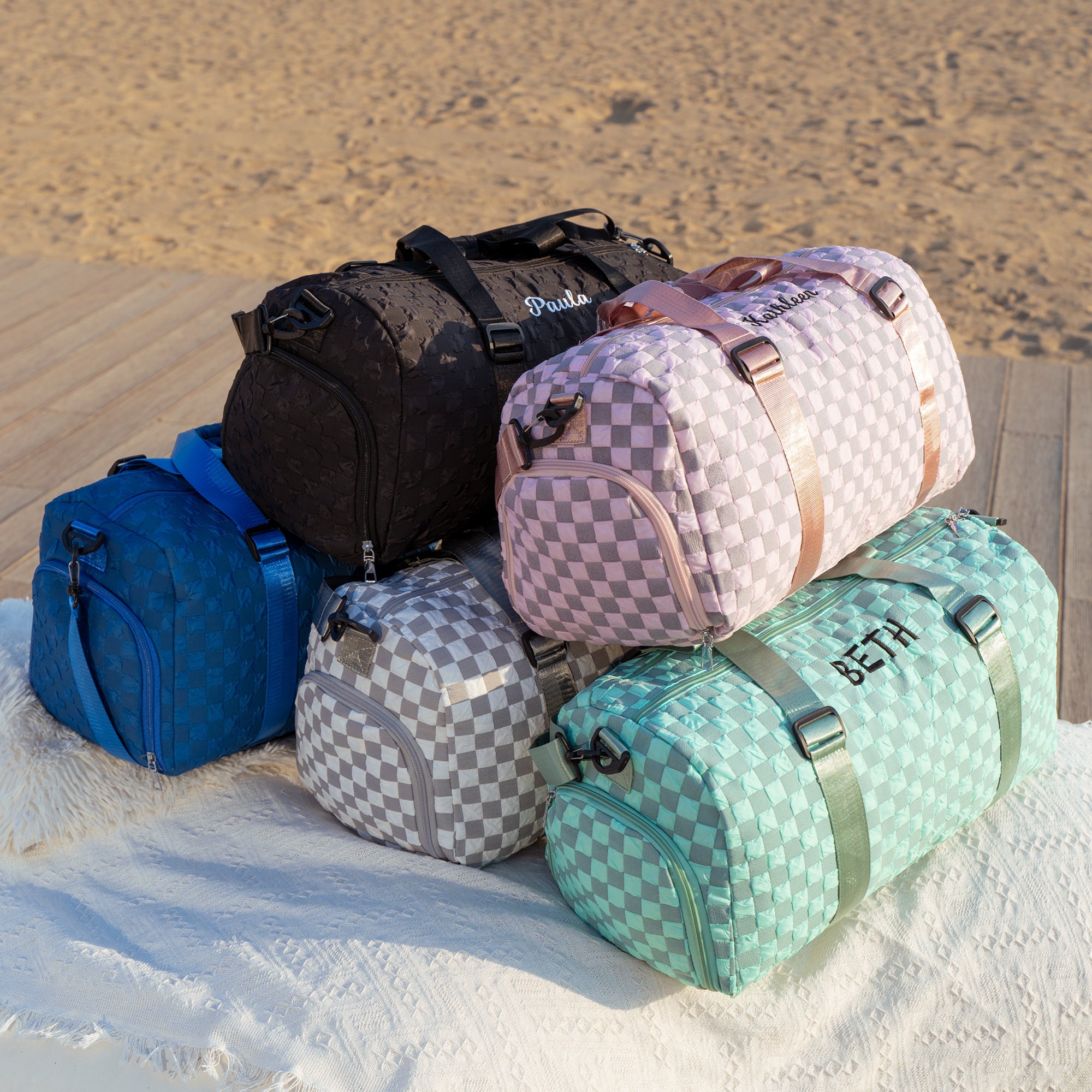 Personalized Embroidery Oxford Fabric Duffle Bag