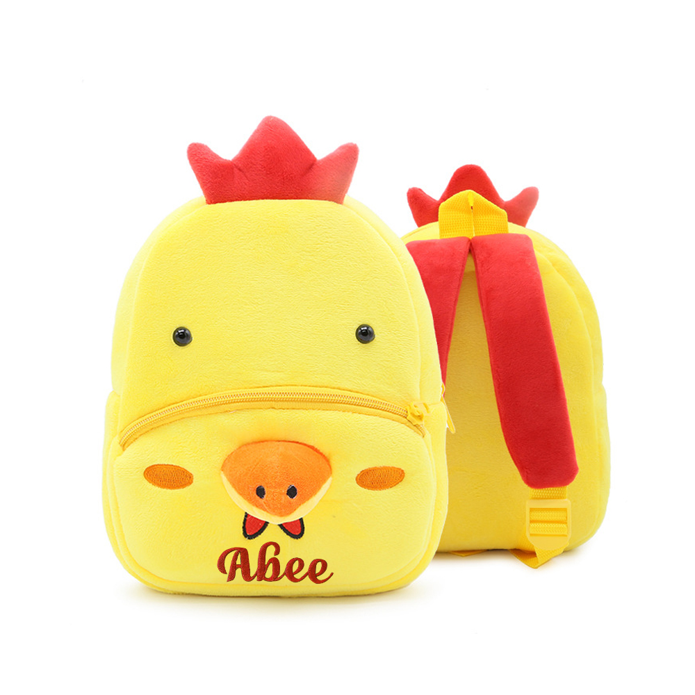 Personalized Embroidery Cartoon Animals Backpack