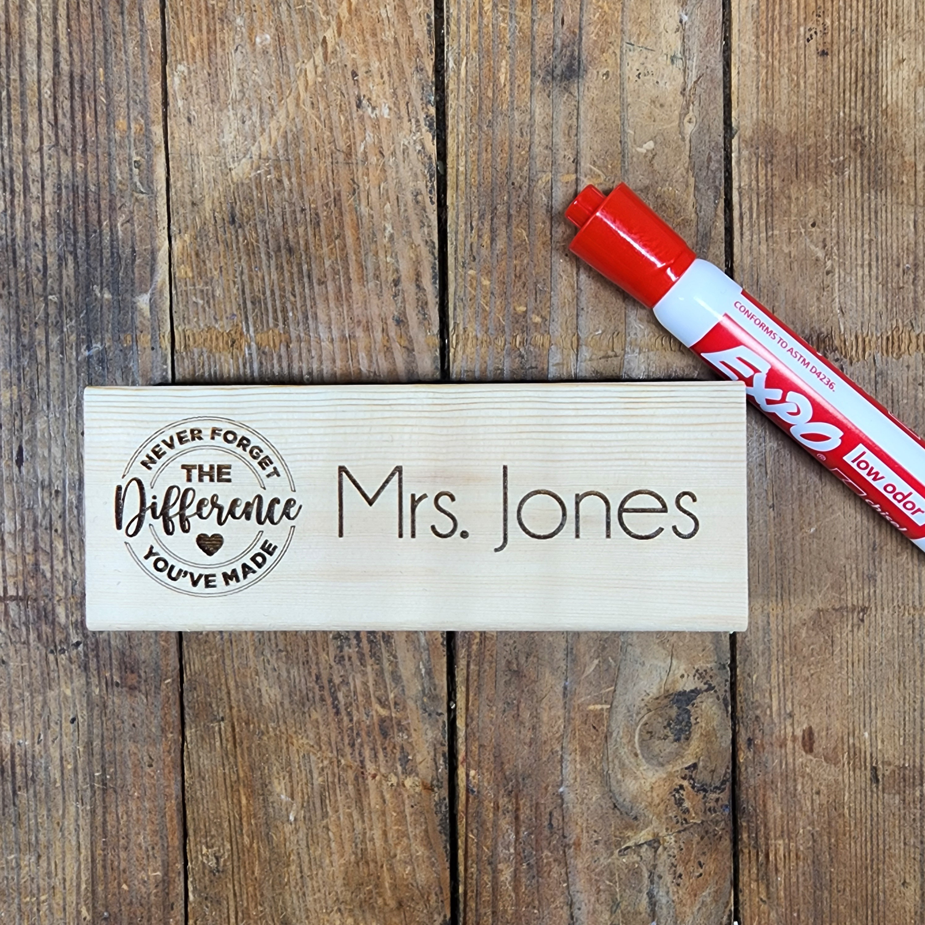 Personalized Teacher Whiteboard/Chalkboard Eraser Gift Set