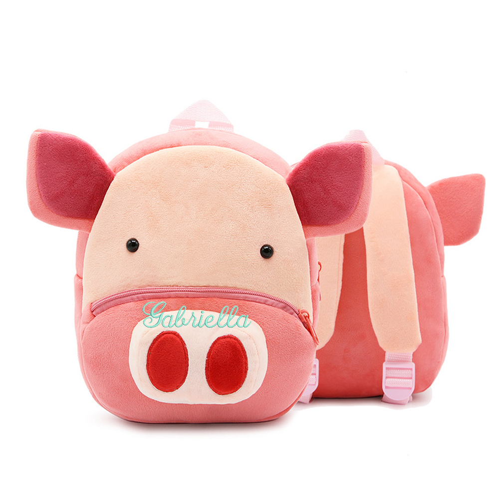 Personalized Embroidery Cartoon Animals Backpack