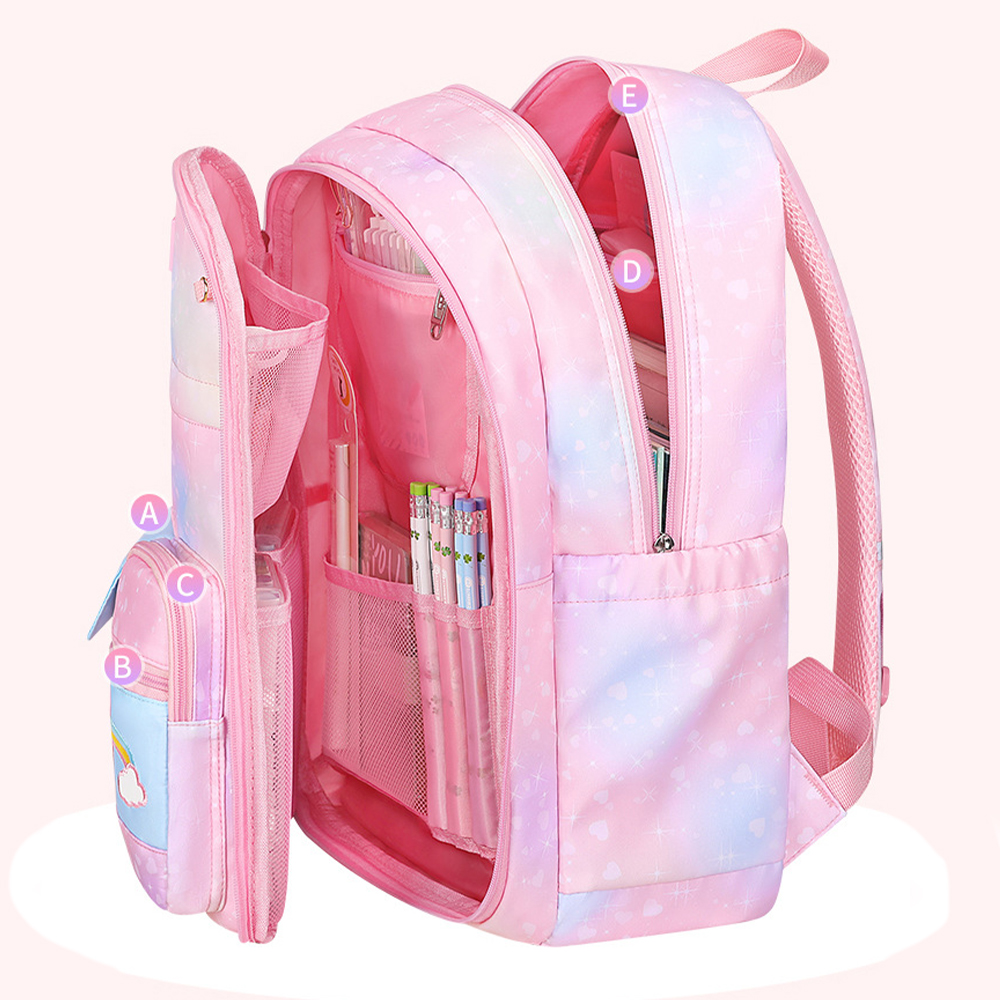 Personalized Rainbow Large Capacity School Backpack