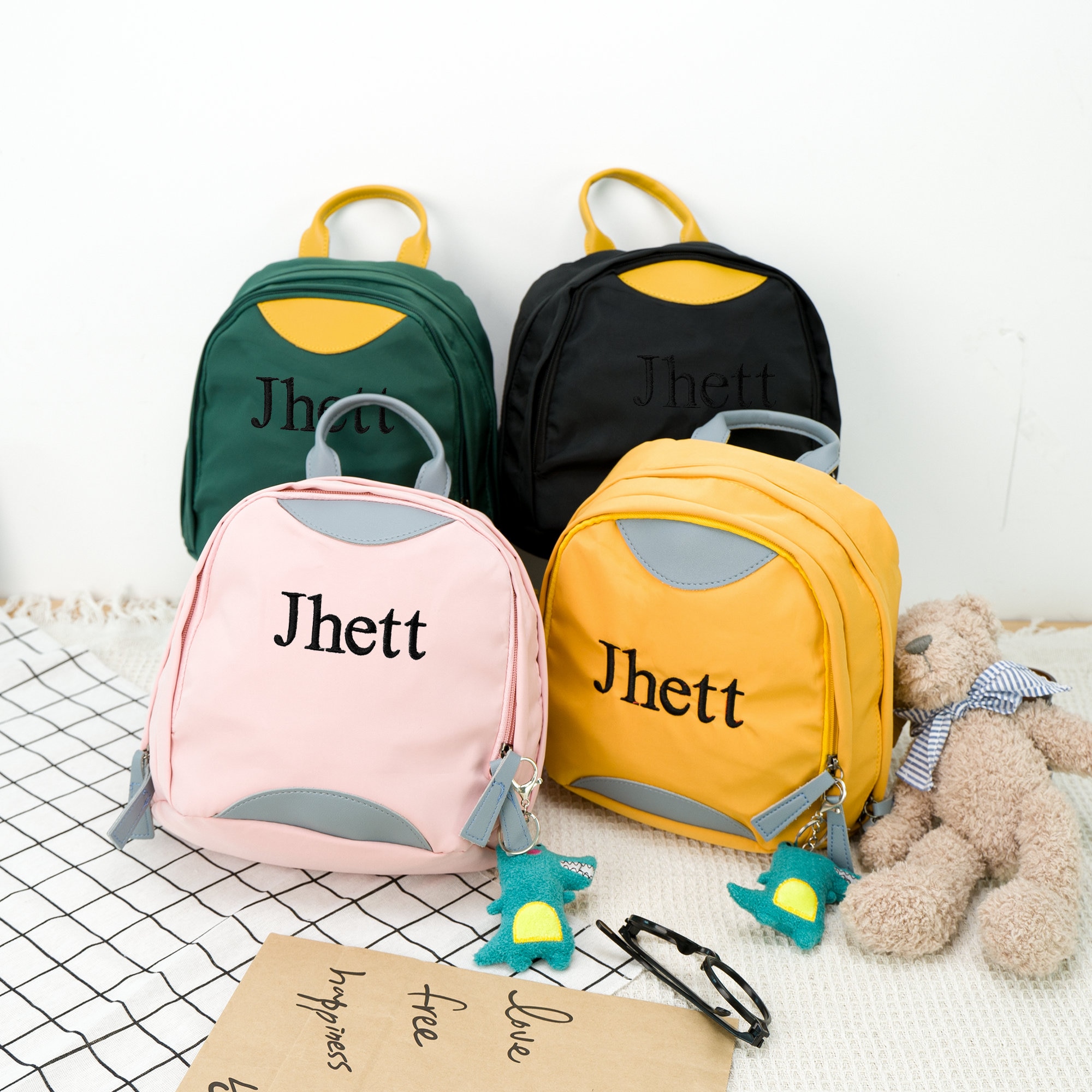 Personalized Embroidery Kid Oxford Fabric Backpack
