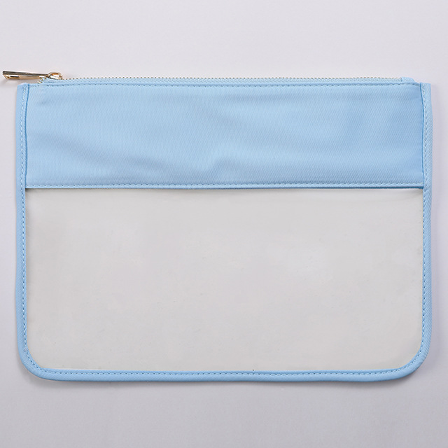 Personalized Chenille Patch Clear Pouch Cosmetic Bag