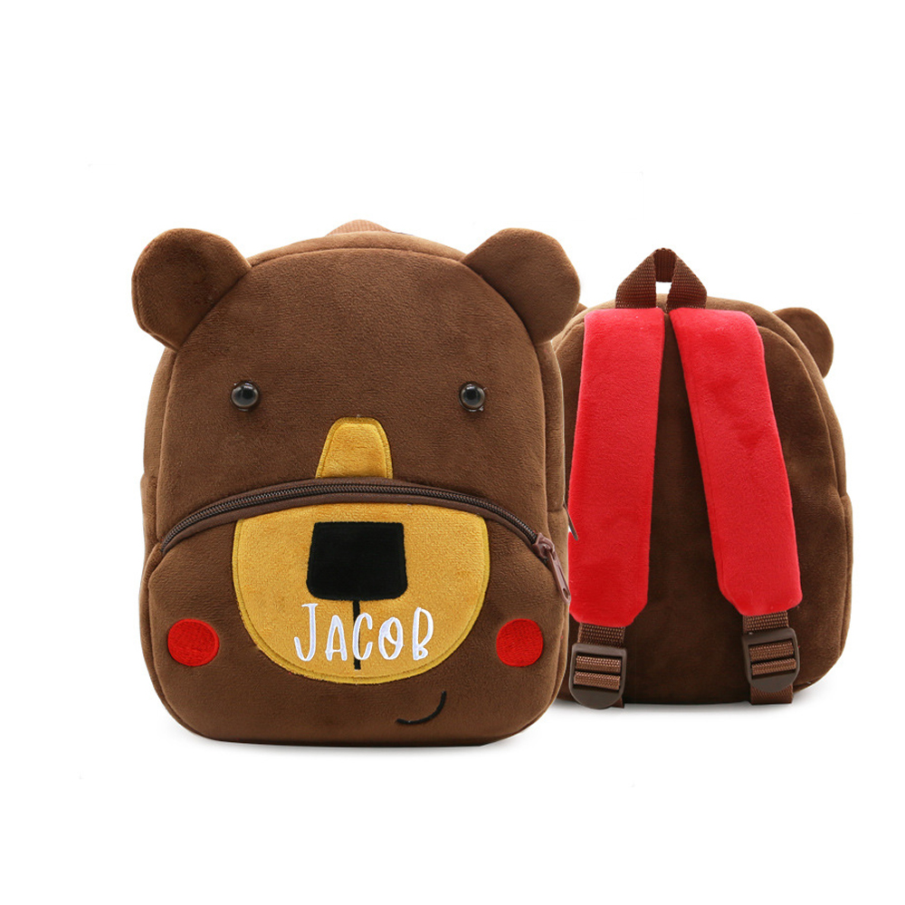 Personalized Embroidery Cartoon Animals Backpack
