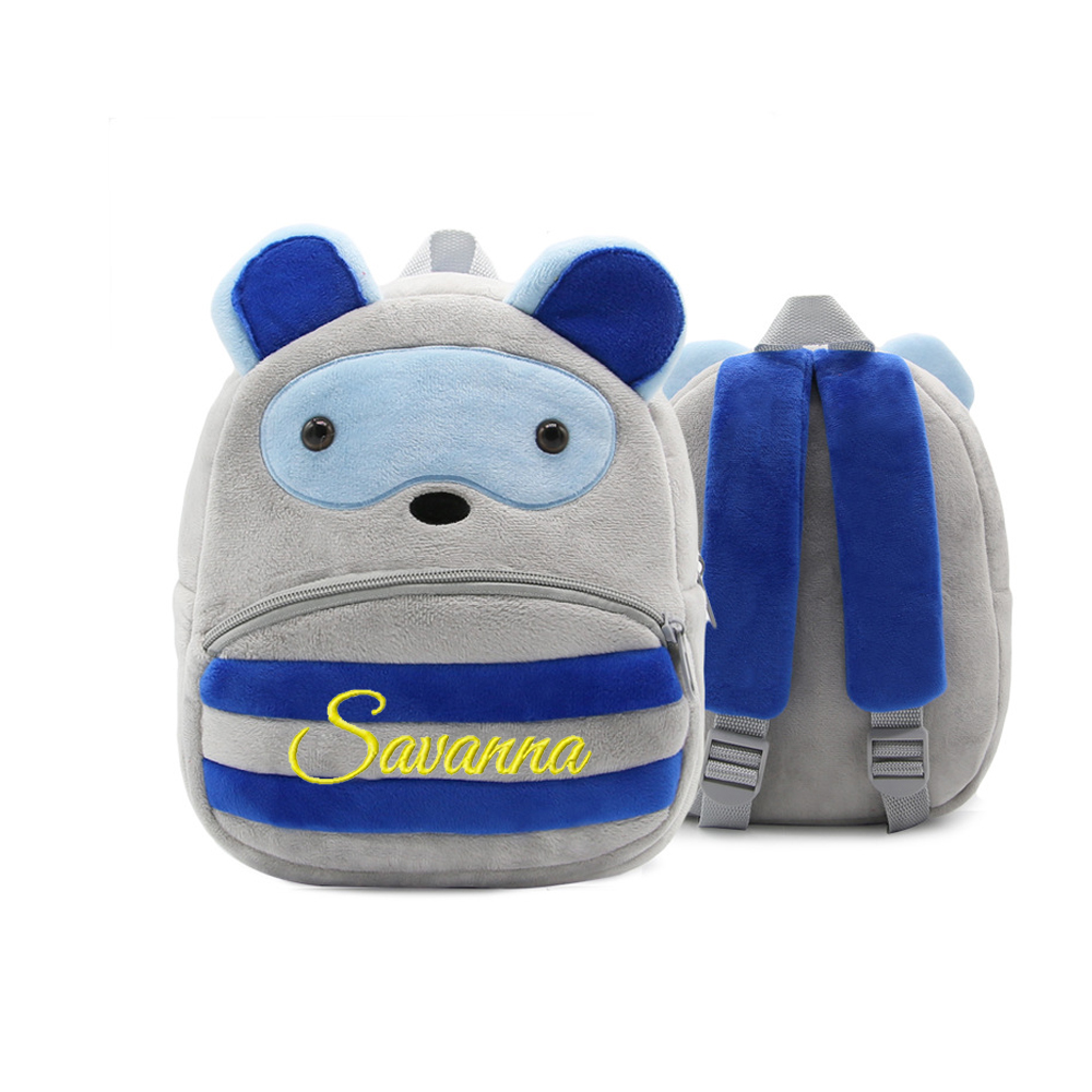 Personalized Embroidery Cartoon Animals Backpack