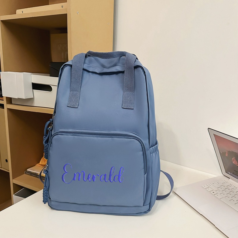 Personalized Embroidery Kid Oxford Fabric Backpack