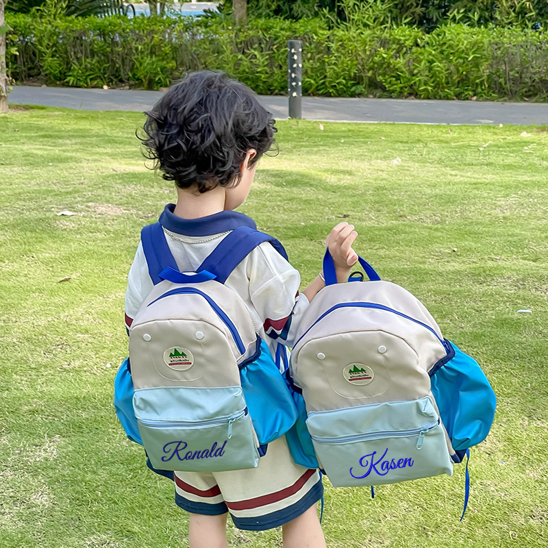 Personalized Embroidery Kid Color Backpack