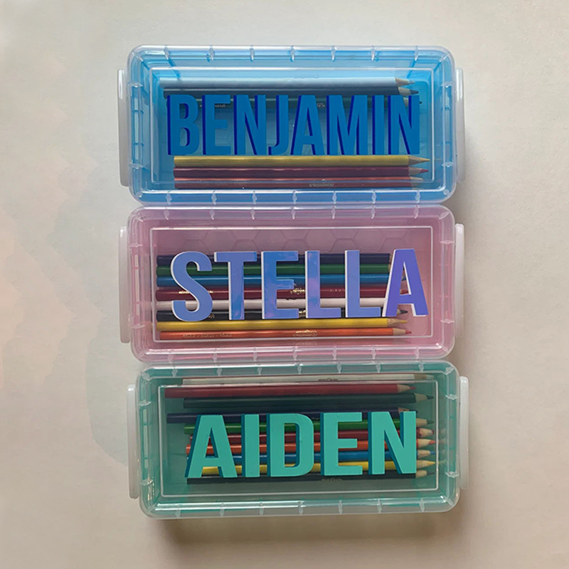 Personalized Kids Crayon Pencil Case (Colored Pencils Included) 