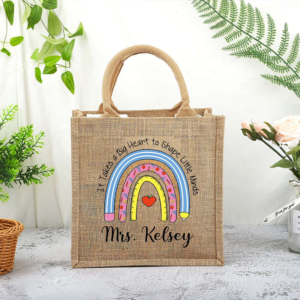 Personalized Back to School Teacher Appreciation Gift Tote Bag