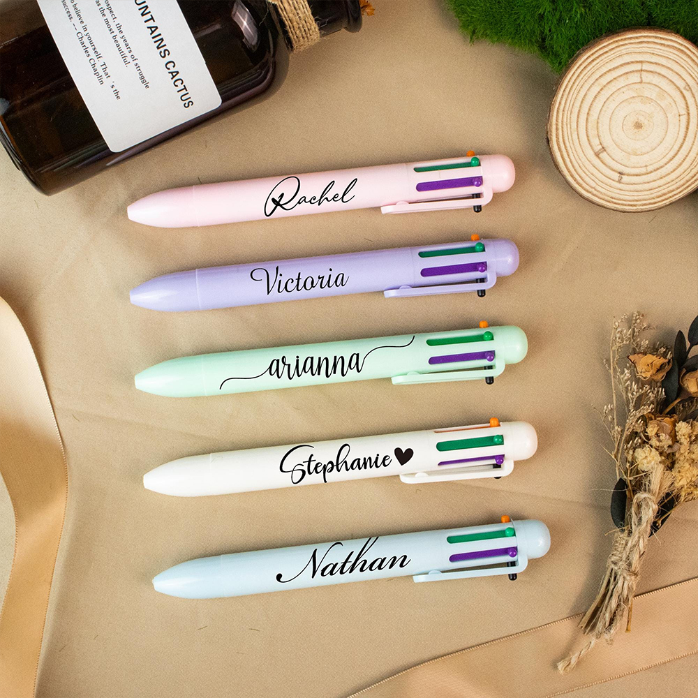 Personalized Multi Purpose 6 Colors Business Pens