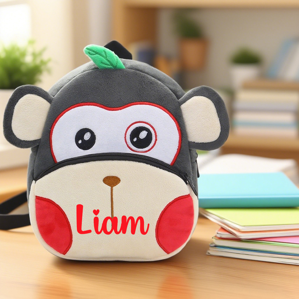 Personalized Cute Monkey Animals Toddler Backpack