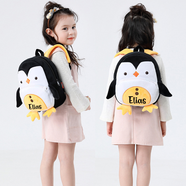 Personalized Cute Penguin Animals Toddler Backpack