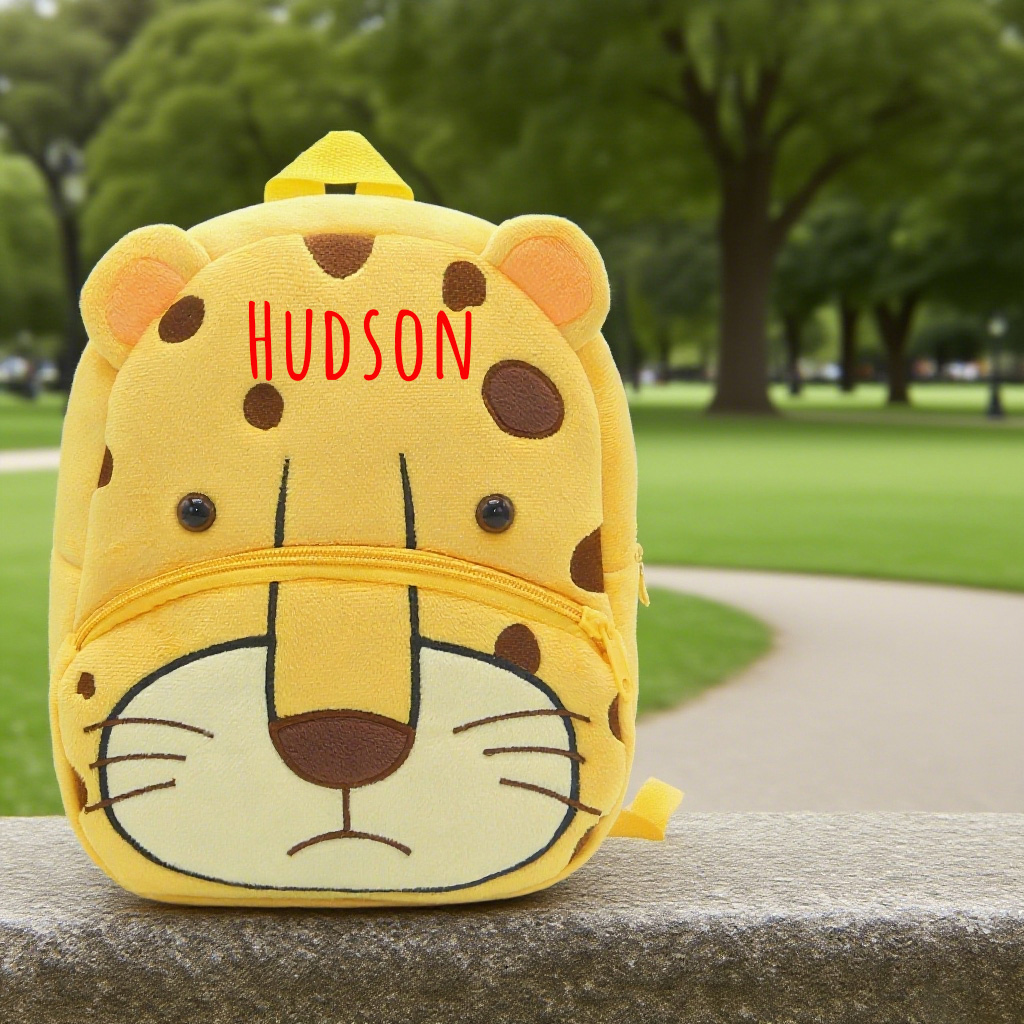 Personalized Cute Leopard Animals Toddler Backpack