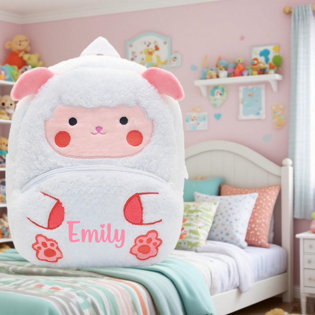 Personalized Cute Lamb Animals Toddler Backpack