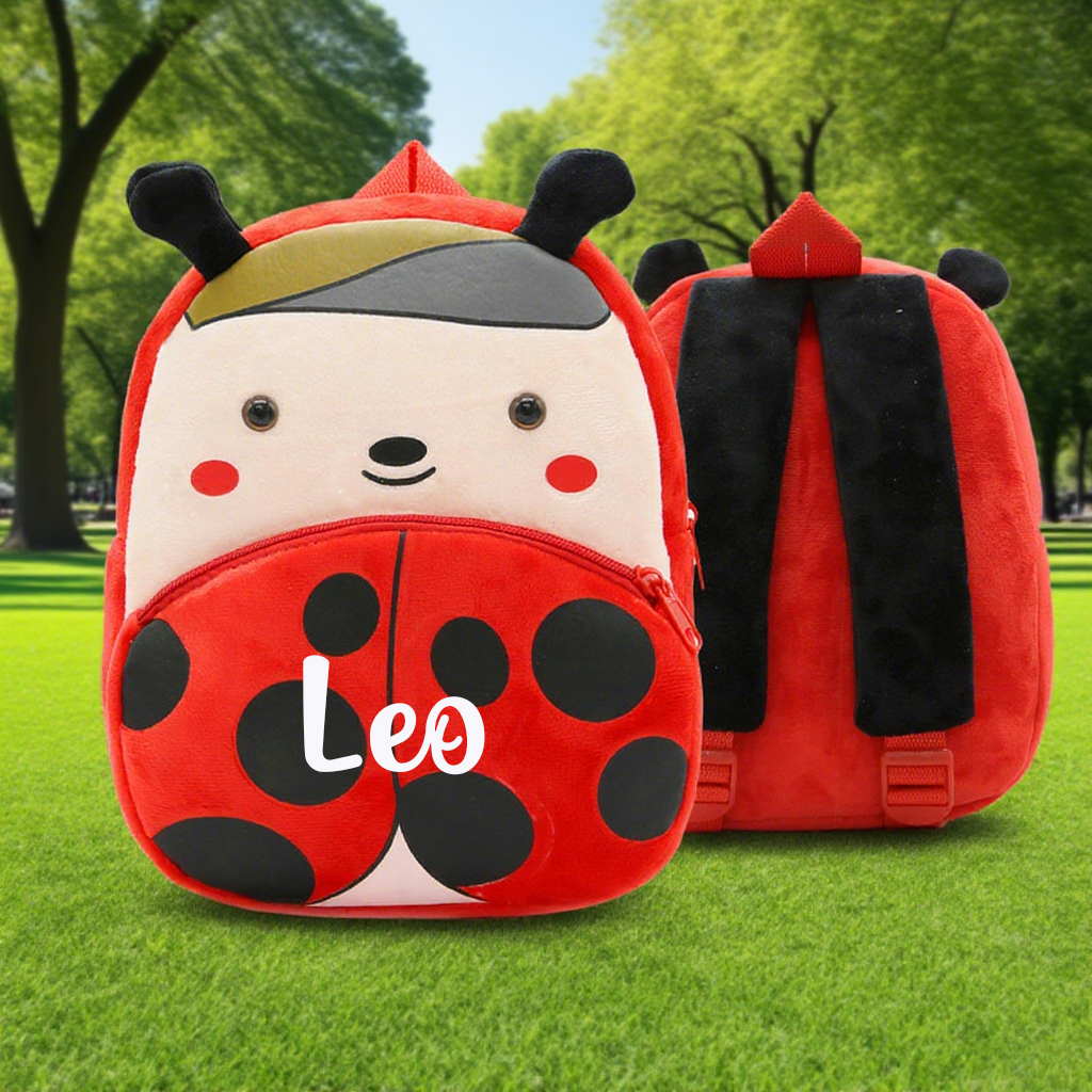 Personalized Cute Ladybug Animals Toddler Backpack