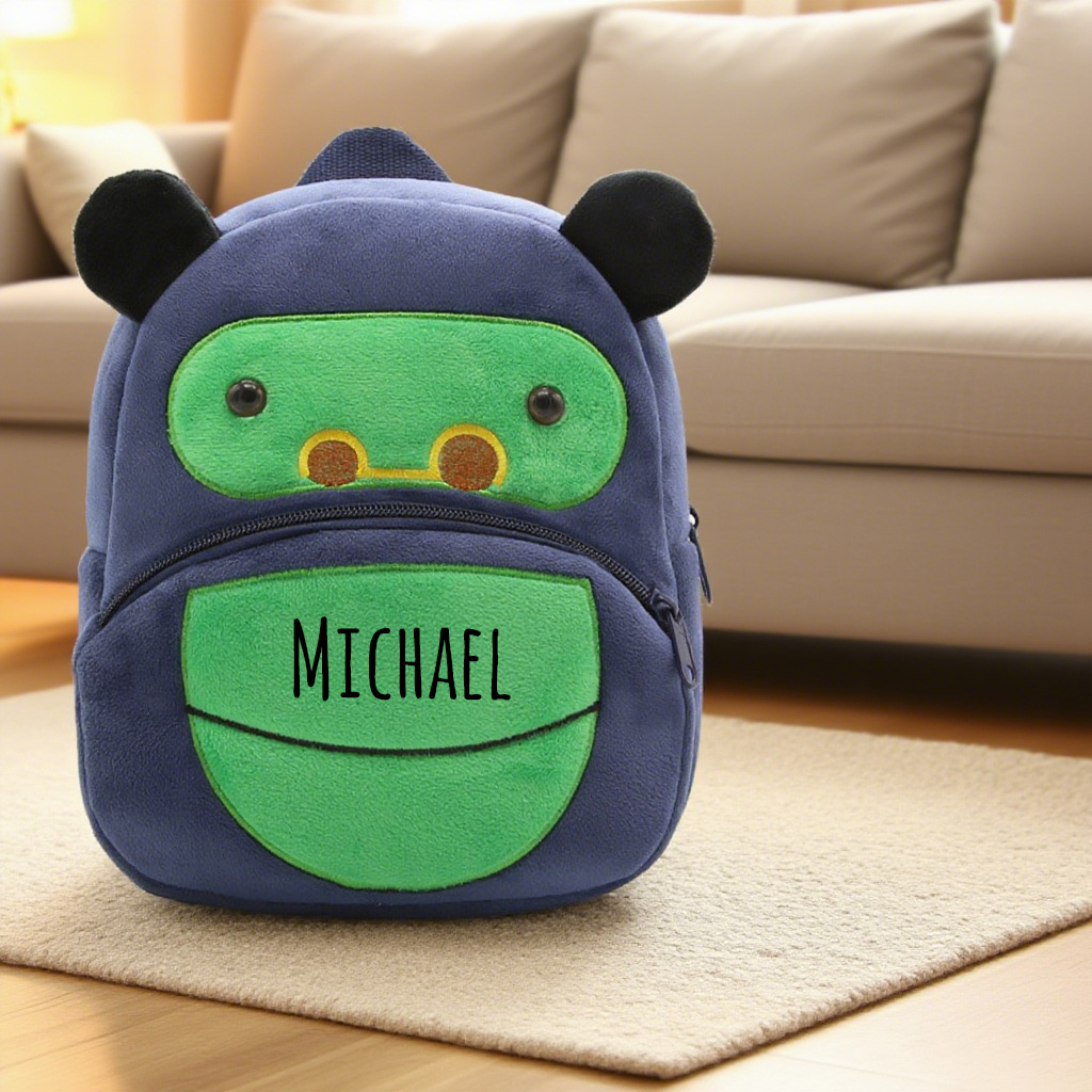 Personalized Cute Gorillas Animals Toddler Backpack
