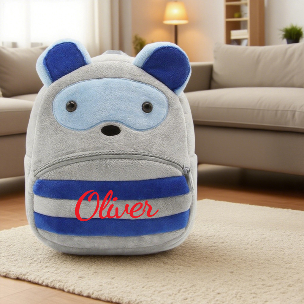 Personalized Cute Raccoon Animals Toddler Backpack