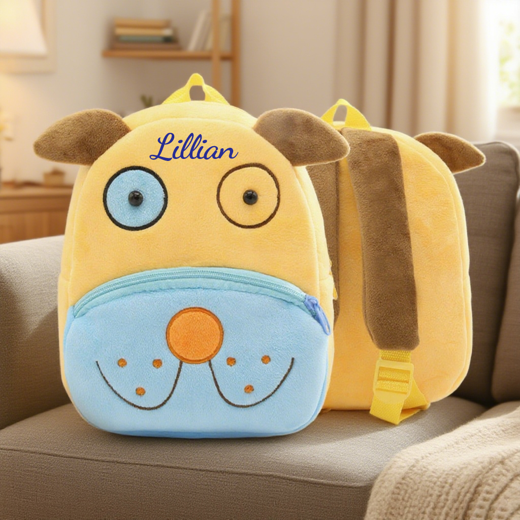 Personalized Cute Puppy Animals Toddler Backpack
