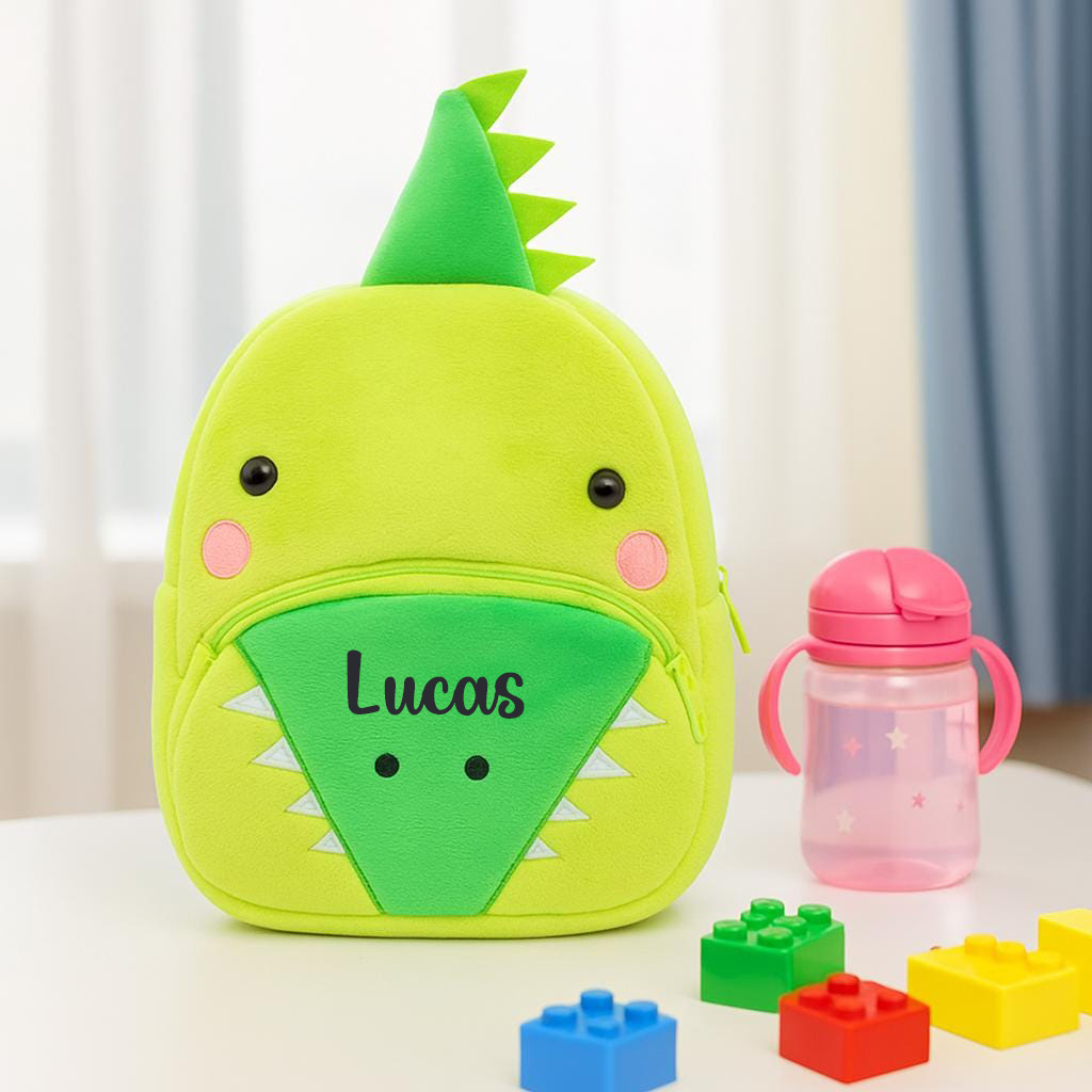 Personalized Cute Crocodile Animals Toddler Backpack