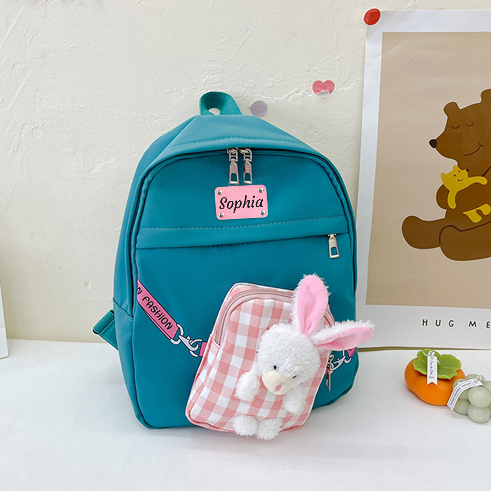 Personalized Kids Lovely Bunny School Backpack