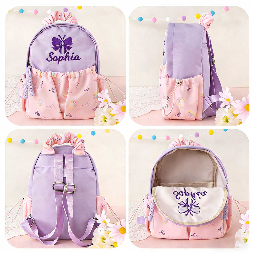 Personalized Embroidery Little Girls Dance Backpack