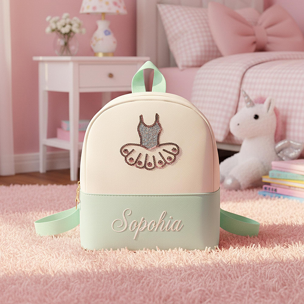 Personalized Kids Ballet Glitter Dancer Backpack