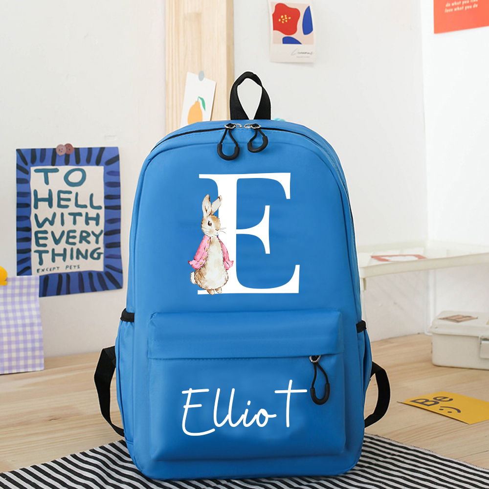 Personalized Color Easter Bunny Backpack