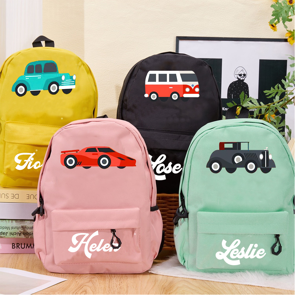 Personalized Color Truck Back to School Backpack