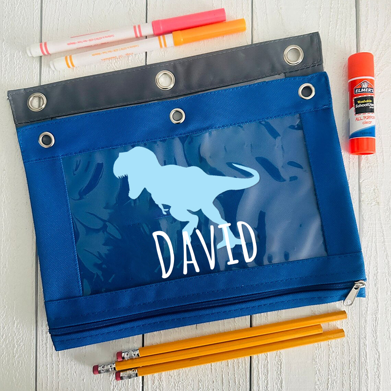 Personalized Original Canvas Zipper Kid Pencil Case