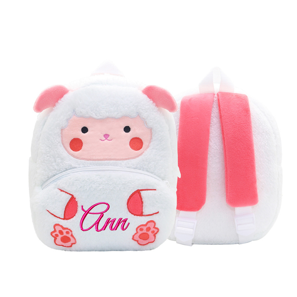 Personalized Embroidery Cartoon Animals Backpack