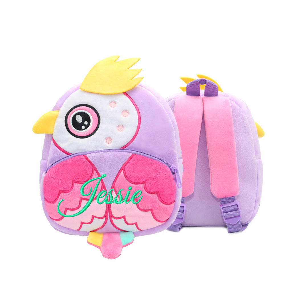 Personalized Embroidery Cartoon Animals Backpack