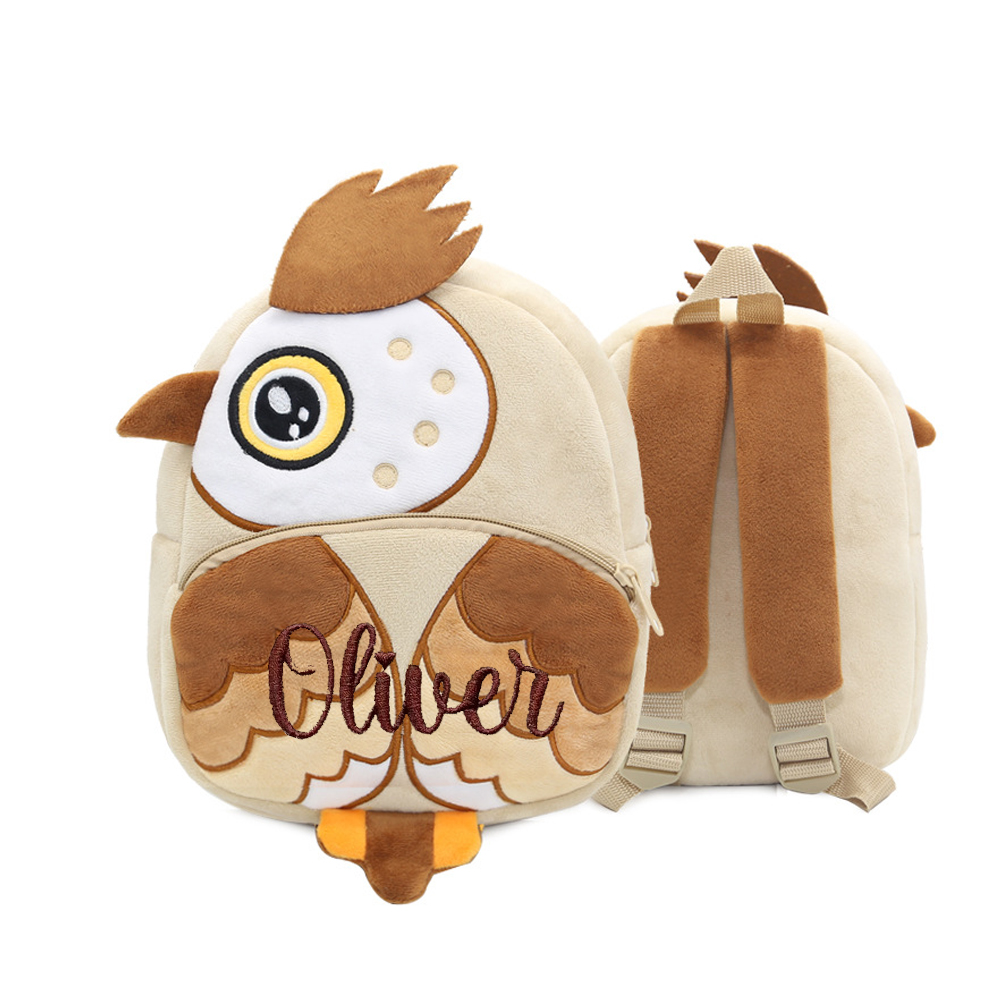 Personalized Embroidery Cartoon Animals Backpack