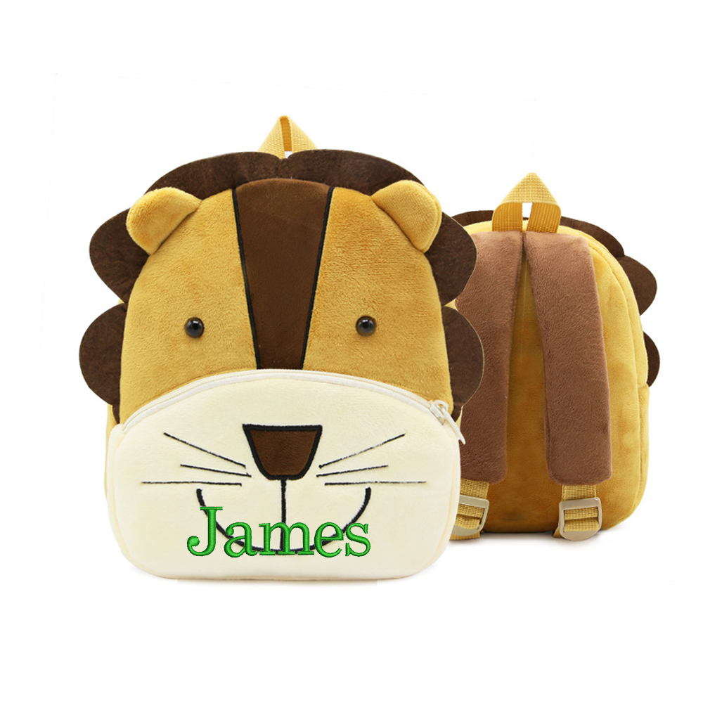 Personalized Embroidery Cartoon Animals Backpack