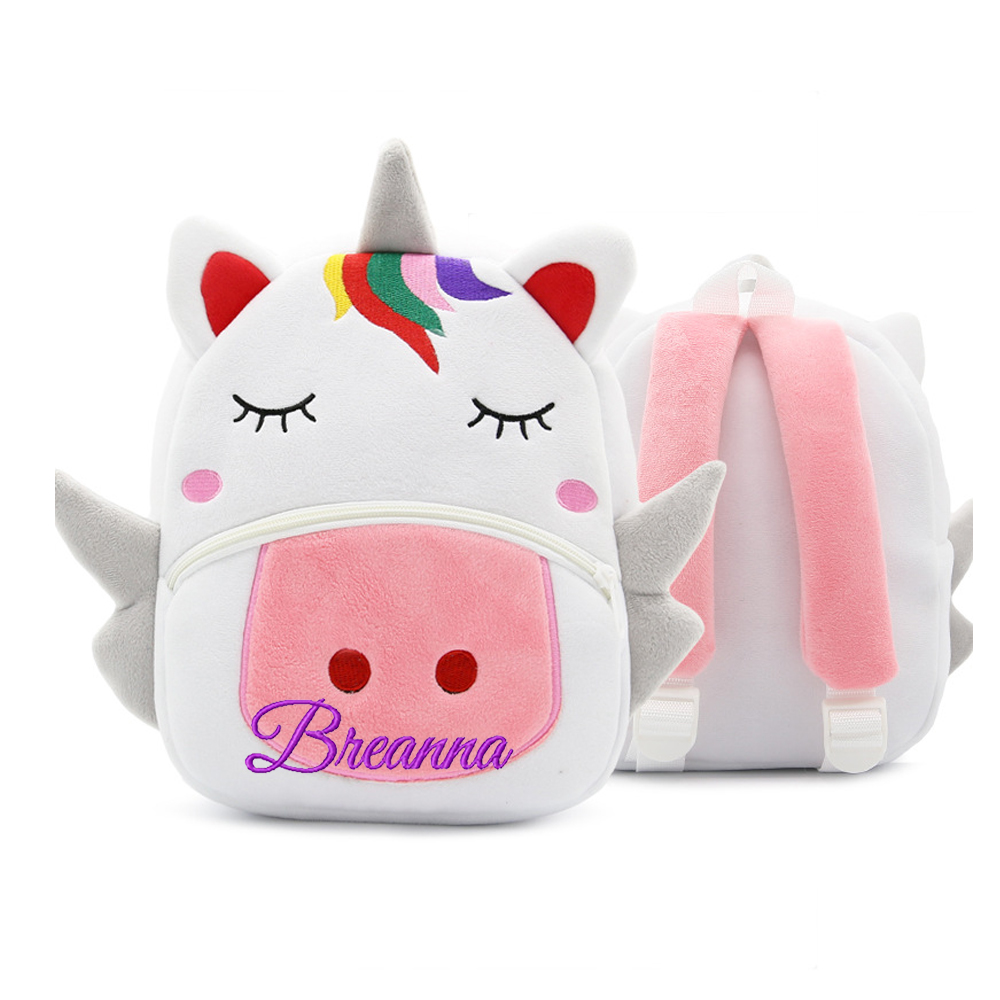 Personalized Embroidery Cartoon Animals Backpack