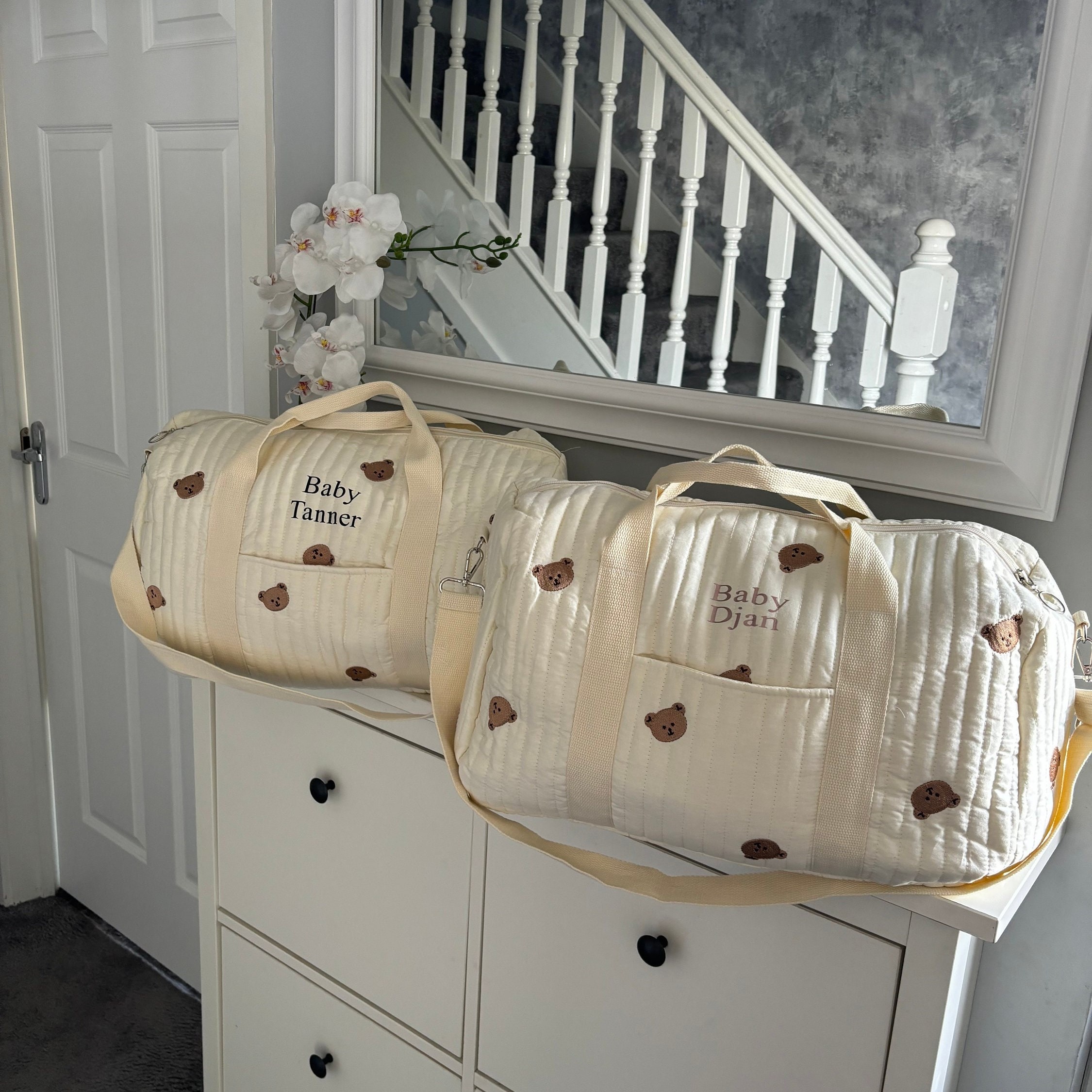 Personalized Mama and Baby Adorable Duffle Bag