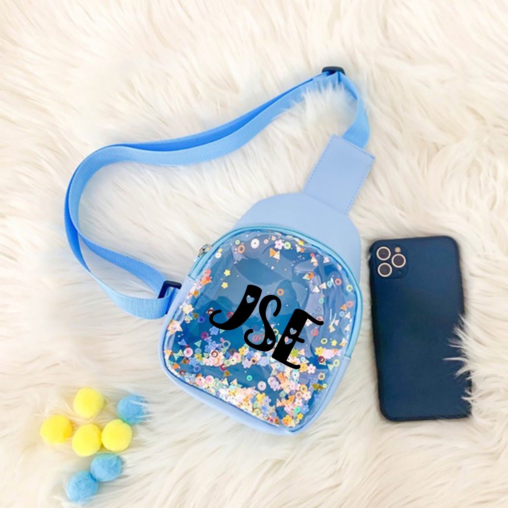 Personalized Kids Sparkle Sling Bag
