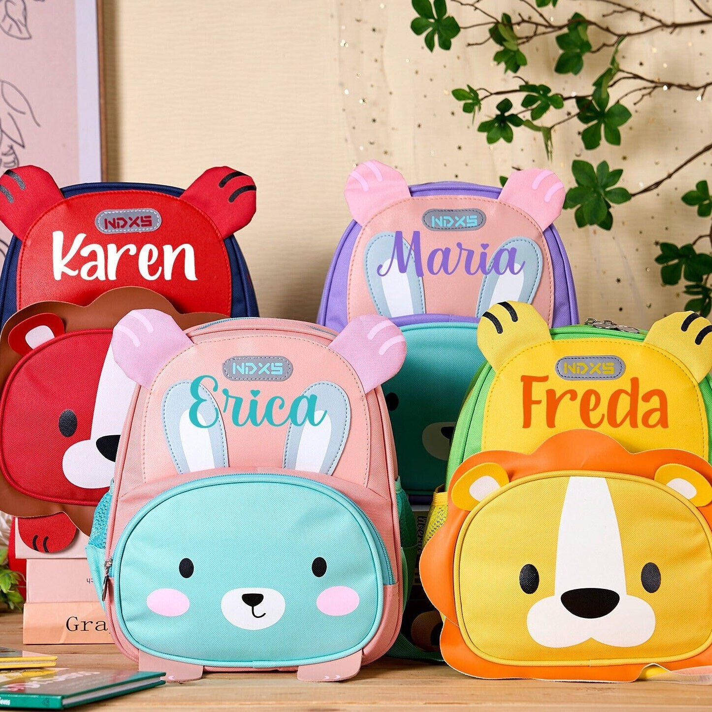 Personalized Color Cute Animal Backpack