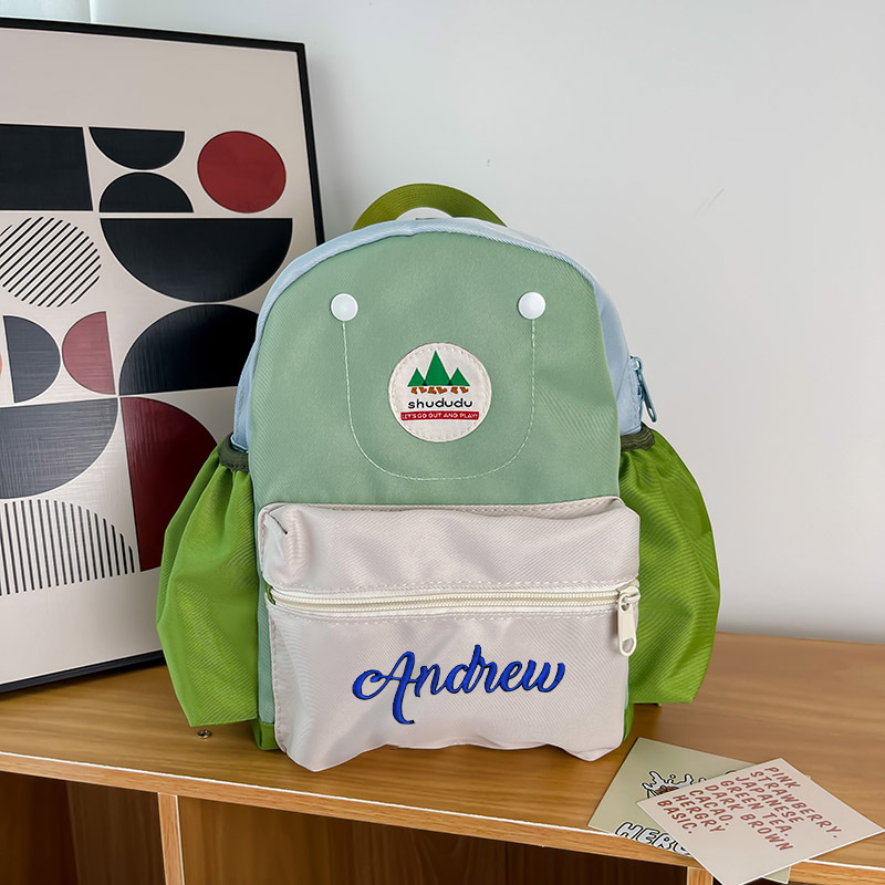 Personalized Embroidery Kid Color Backpack