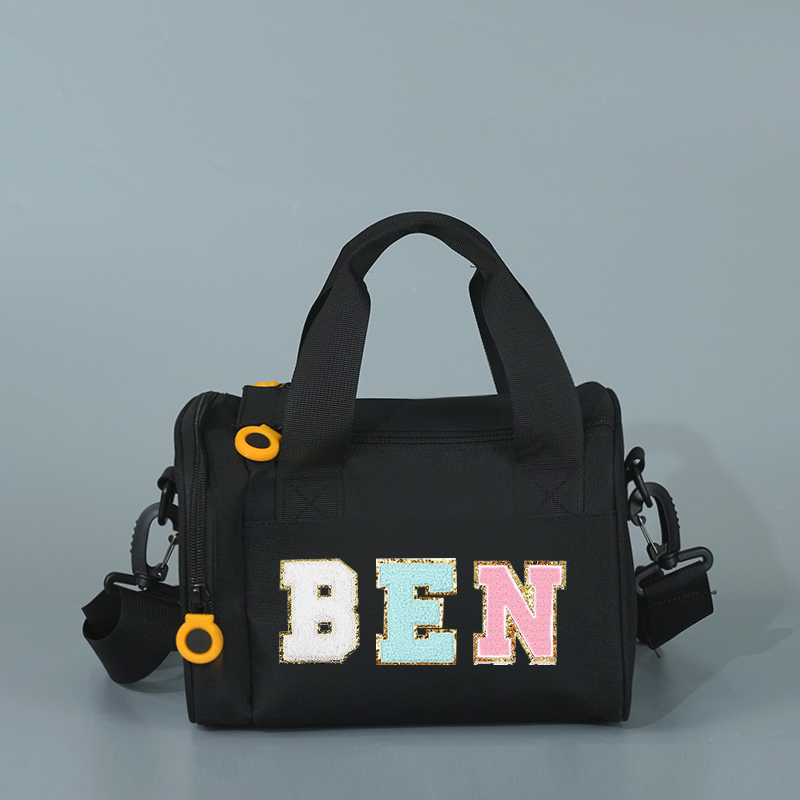 Personalized Chenille Letter Water Proof Duffle Dance Bag