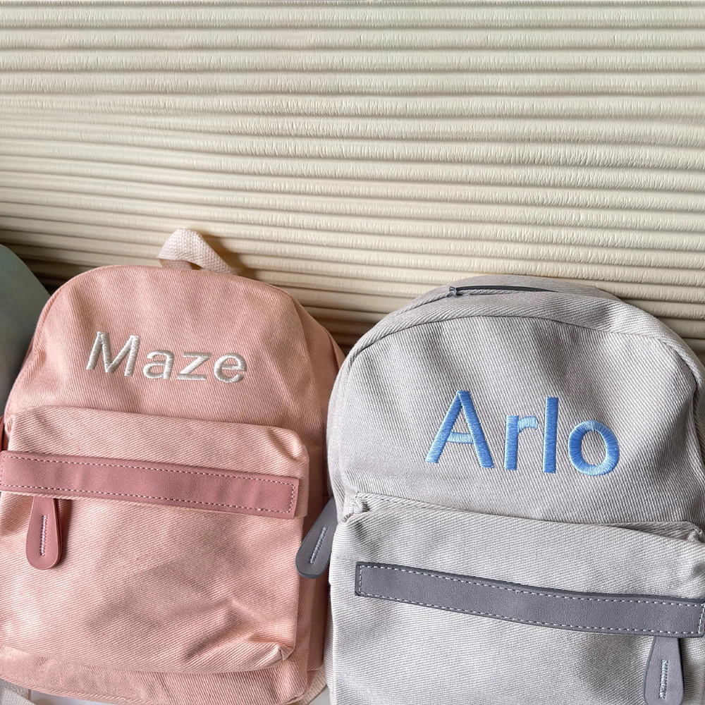 Personalized Embroidery Kids Classic Canvas Backpack