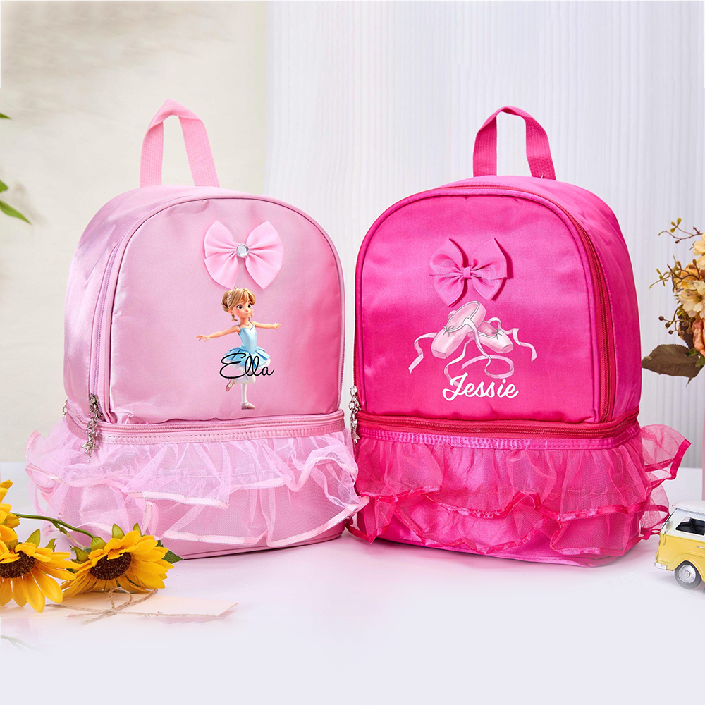 Personalized Kids Cute Ballet Dancer Backpack