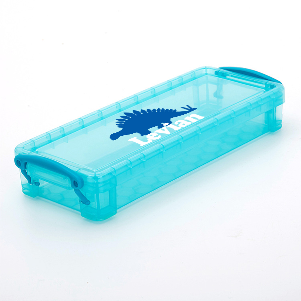 Personalized Colourful Back to School Supplies Crayon Box