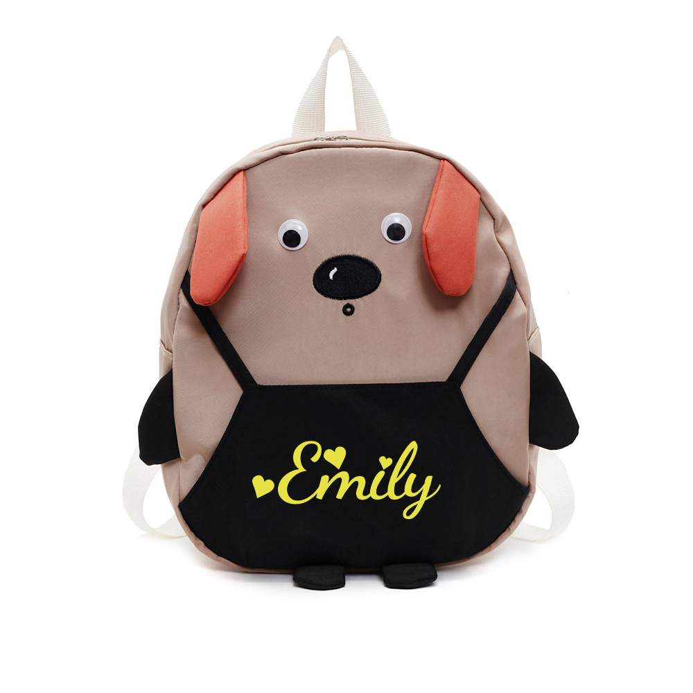 Personalized Cute Puppy Toddler Backpack